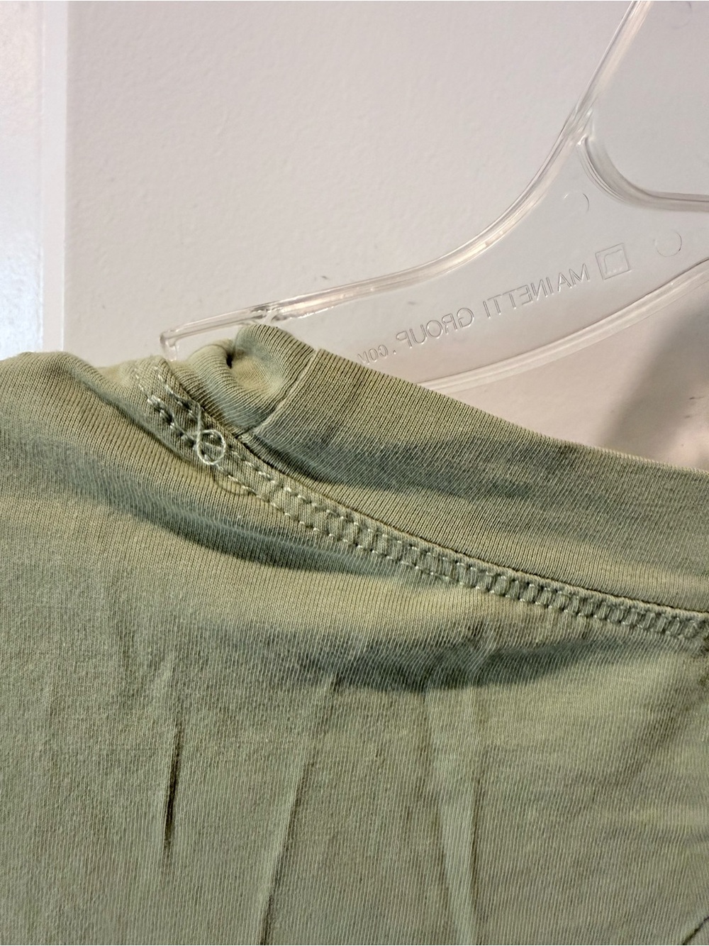 Pale Green Graphic Tee with Fashion Illustration - Picture 4 of 4